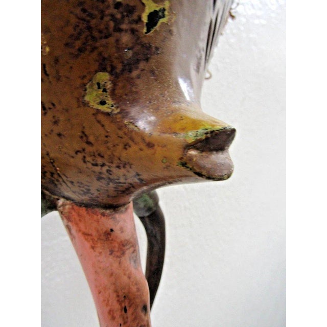 Antique Hand-Carved Polychrome Wooden Gouro Zauli Mask of the Ivory Coast For Sale - Image 11 of 15