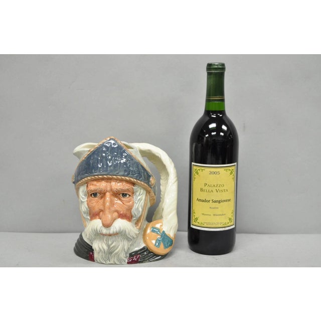 Vintage 1956 Royal Doulton Handled Don Quixote D6455 Large Porcelain Toby Character Jug Mug. Circa Mid 20th Century....