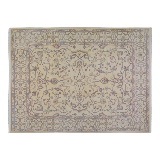 Vintage Turkish Knotted Wool Rug, 8'10''x11'9' For Sale