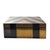 Black Mid 20th Century American Black Lacquer Box With Brass Inlay For Sale - Image 8 of 10