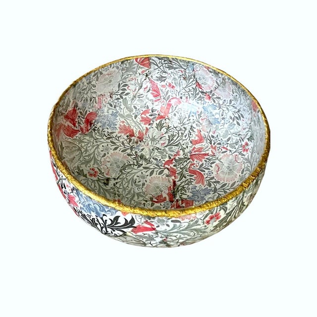 Art Deco William Morris "Compton" Pattern Salad/Pasta/Serving Bowl or Decorative For Sale - Image 3 of 3