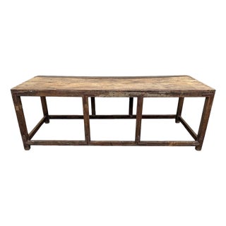 Vintage India Rustic Work Table For Sale