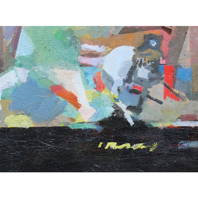 Victor Karnauh, A Provincial Delight, Oil on Canvas, 1990s For Sale - Image 6 of 7