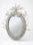 African Handcrafted South African White Beaded Wirework Oval Wall Mirror For Sale - Image 3 of 12