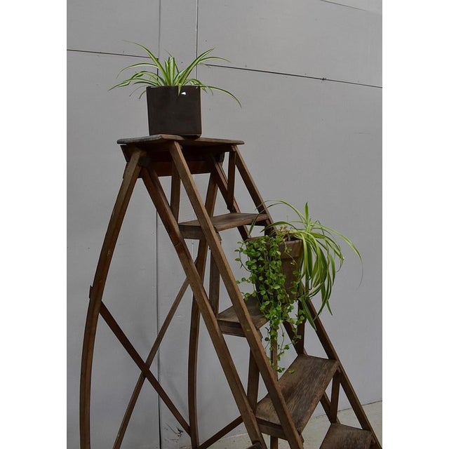 Foldable Beech Business Stepladder, 1940s For Sale - Image 4 of 18