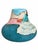 A sculptural Southwestern-style ceramic vase featuring a broad rounded body, tapered neck, and richly speckled turquoise...