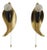 Leaf Shaped Brass Sconces, Italy, 1950s, Set of 2 For Sale - Image 6 of 6