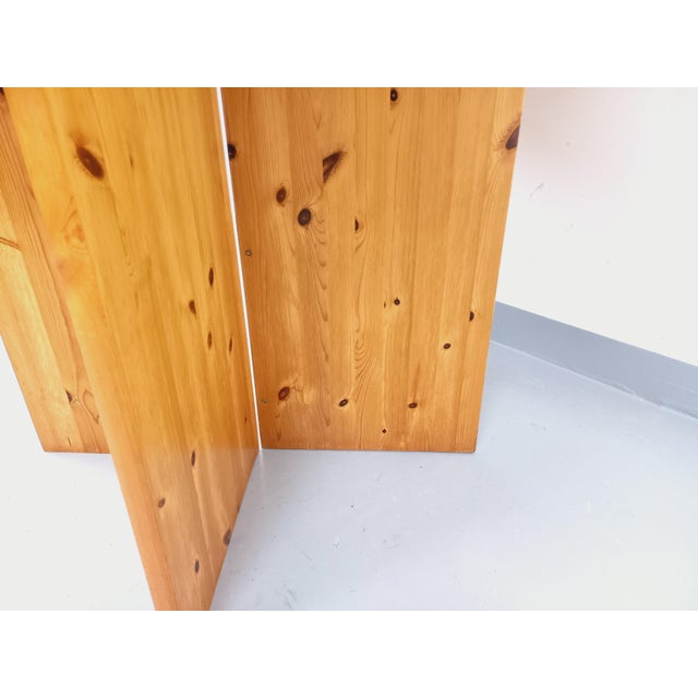 Wood Vintage Octagonal Pine Dining Table with Extension, 1970s For Sale - Image 7 of 18