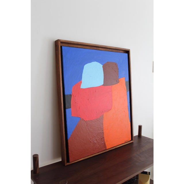 Early 21st Century Bodasca, Blue Couple, 2026, Canvas For Sale - Image 5 of 12