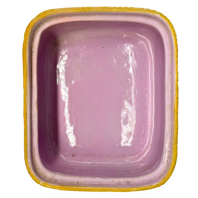 George Jones Majolica Sardine Box on Turquoise Ground, English, Ca. 1870 For Sale - Image 16 of 18