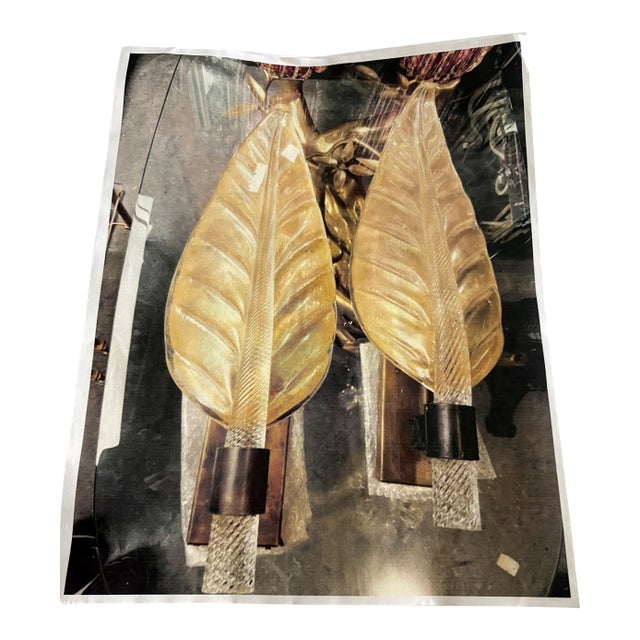 1960s Pair of Art Deco Wall Sconces For Sale