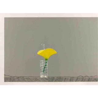 Edolo Masci, Still Life with Vase of Flowers, 1980s, Lithograph For Sale