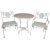 Bistro Set, Cast Iron Table and Chairs With Shell & Sea Horses For Sale - Image 10 of 10