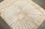 an Abstract Turkish Deco Geometric Sunburst Rug from the middle of the 20th century with a mid-century modern cubist...