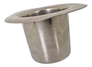 Art Deco Style Metal Top Hat Ice Bucket, 1980s