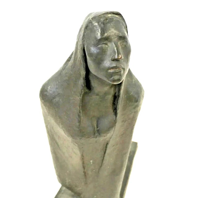 Figurative 1960s Akira Kurosawa Signed & Dated Bronze Sculpture. For Sale - Image 3 of 8