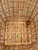 Vintage Handwoven Chinese Split Reed Tortiseshell Bamboo and Rattan Large Gathering Basket For Sale - Image 12 of 14