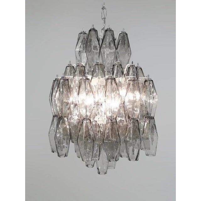 Glass 21st Century Poliedri Chandelier by Fabio Ltd For Sale - Image 7 of 10