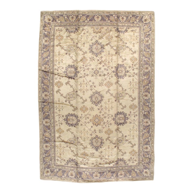 Galerie Shabab Collection Early 20th Century Turkish Oushak Rug For Sale