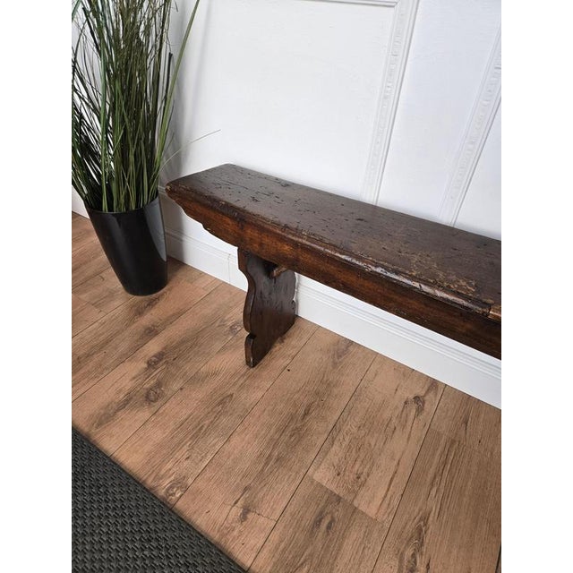 Antique Rustic Italian Bench, 1890s For Sale - Image 4 of 10