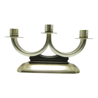 Art Deco 3-Armed Candleholder, Germany, 1950s For Sale