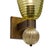 Pair of Murano Olive Green Glass and 24 Carat Gold Avventurine Sconces For Sale In Austin - Image 6 of 10