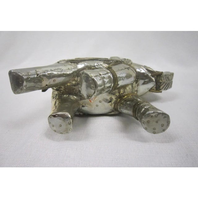 1970s Boho India Silver Elephant Figure For Sale - Image 5 of 7
