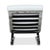 Set of Sinus Lounge Chair and Ottoman in White Leather and Chrome from Cor For Sale - Image 12 of 18