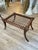 Contemporary Klismos Bench in Wood with Saber Legs and Woven Leather by Pescetta Home Decoration For Sale - Image 3 of 13