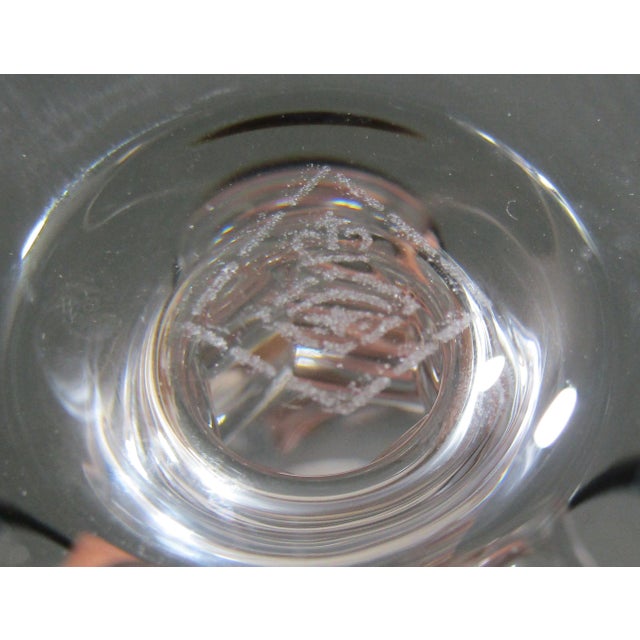Transparent Vintage Josair Napoleon Cut Crystal Goblets, Set of 4, 6 3/4 In, 8 Oz For Sale - Image 8 of 9