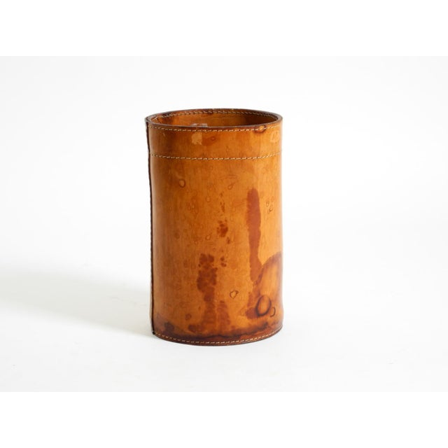 1960s Leather Paper Bin from Torben Ørskov & Co, Denmark, 1960s For Sale - Image 5 of 18