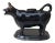 English Staffordshire Black Cow Creamer, circa 1880 For Sale