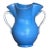 Gabriel Burmeister Handled Blue and White Earthenware Vase, Sweden, 1930s For Sale