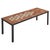 French Hexagonal Floral Ceramic Tile Coffee Table by Roger Capron No. 02, 1950s For Sale