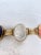 Metal Mid‑Century Carved Semi-Precious Gemstone Scarab Bracelet • 12k Gf Clasp • Egyptian Revival For Sale - Image 7 of 13