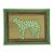 Leopard Expressionism Folk Art Safari Green Brown Sienna Original Painting by Cleo Plowden For Sale