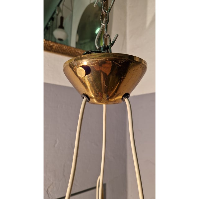 Vintage Pendant Lamp in Brass from Stilnovo, 1950s, in Very Good conditions. Designed 1950 to 1959 I have official proof...