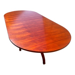Ralph Lauren Danish Modern Mahogany Spider Leg 8.5 to 10 Foot Dining Table For Sale