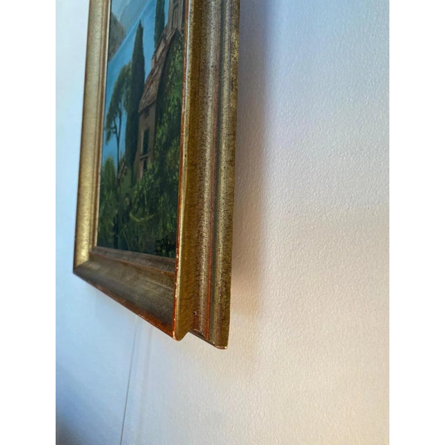 E. Bernasconi, Monte San Salvatore Lugano, Oil on Canvas For Sale - Image 6 of 9