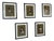 M. Vanasek, Figurative Composition, 1920s, Paper, Framed, Set of 5 For Sale