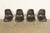 1980s Charles & Ray Eames for Herman Miller DSS Seal Brown Stacking Shell Chairs | Set of Four For Sale - Image 5 of 15