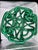 Postmodern Green Ceramic Braided Woven Abstract Centerpiece Bowl For Sale - Image 11 of 11