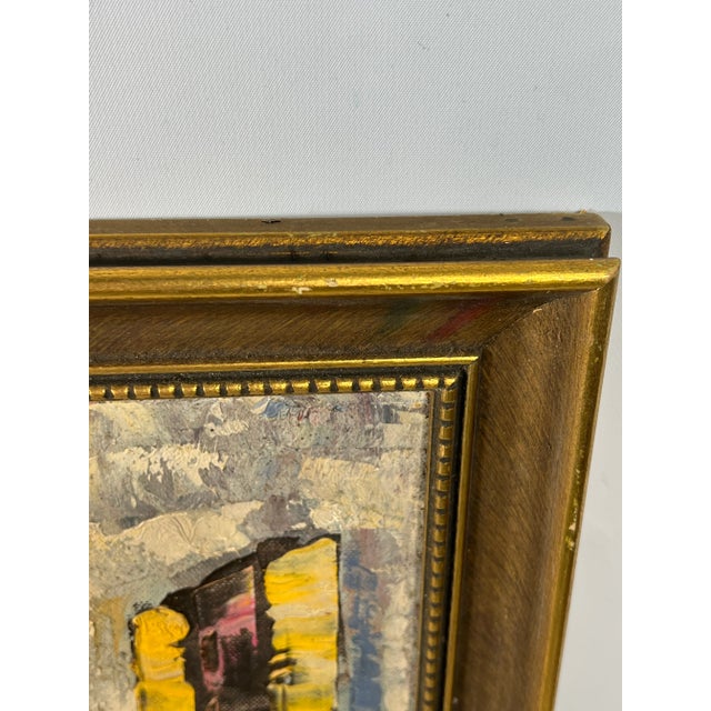 Paint Mid Century Italian Impressionist Marina Landscape by Griblioni For Sale - Image 7 of 12