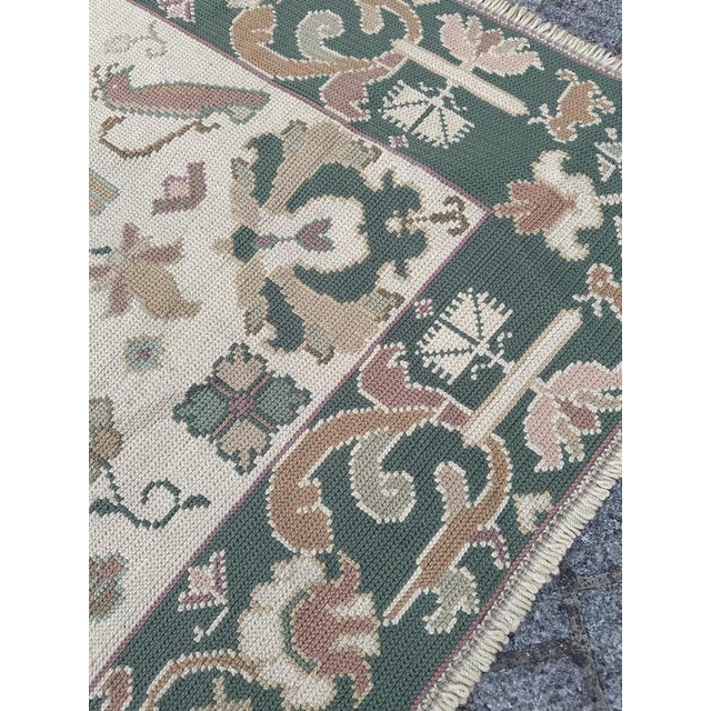 Mid-Century Portuguese Needlepoint Rug, 1940s For Sale - Image 12 of 18