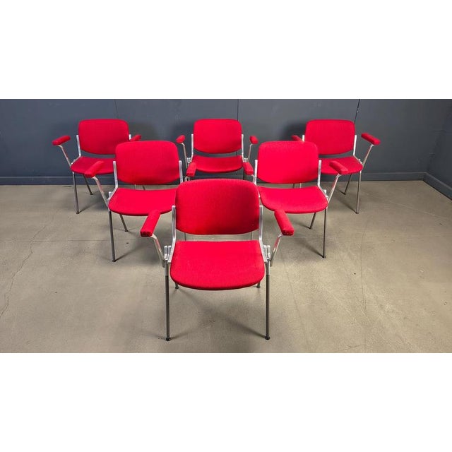 Vintage DSC 106 Side Chairs by Giancarlo Piretti for Castelli, 1970s, Set of 6 For Sale - Image 17 of 18