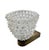 An elegant vintage wall sconce designed by the renowned master Ercole Barovier for Barovier & Toso. The shade is crafted...