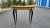 New style, Unique stunning parquetry real beechwood side table with bronze gilt. Amazing for your living room. Hight 30''...