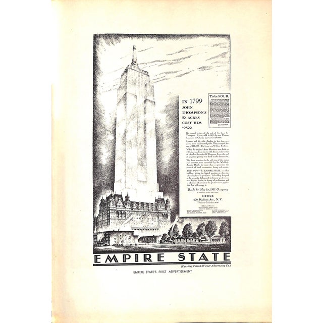 "Empire State: A History" 1931 For Sale - Image 4 of 12