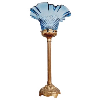 Table Lamp in Gilded Bronze For Sale