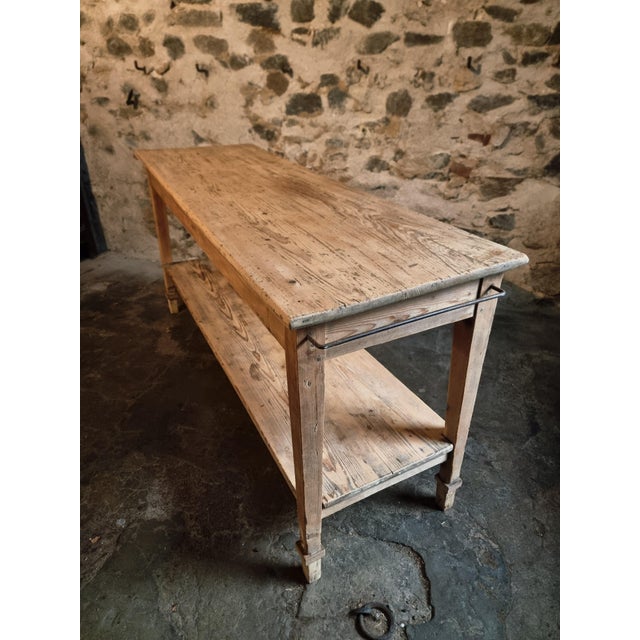 Antique French Drapers Table in Pine, 1890s For Sale - Image 12 of 18